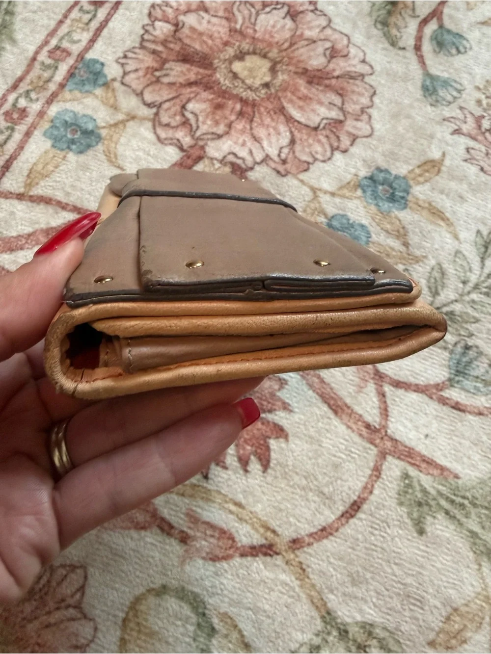 Chloe bow Leather Fold-Over Wallet